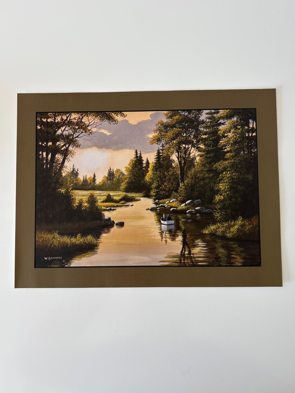 "Buddies" by Canadian artist Bill Saunders Textured Print in Envelope